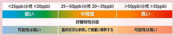 ATSによるFeNO値と好酸球性炎症の関係